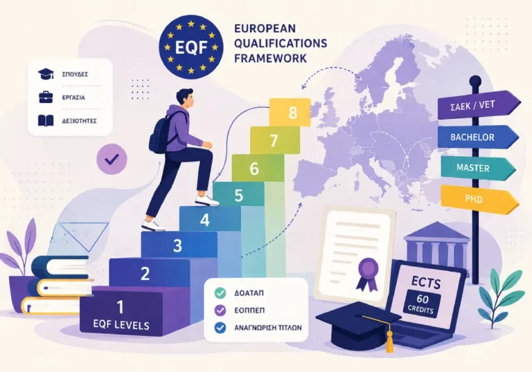 Τι είναι το EQF; Επίπεδα σπουδών, ΣΑΕΚ, Bachelor & Μεταπτυχιακά | Education.gr