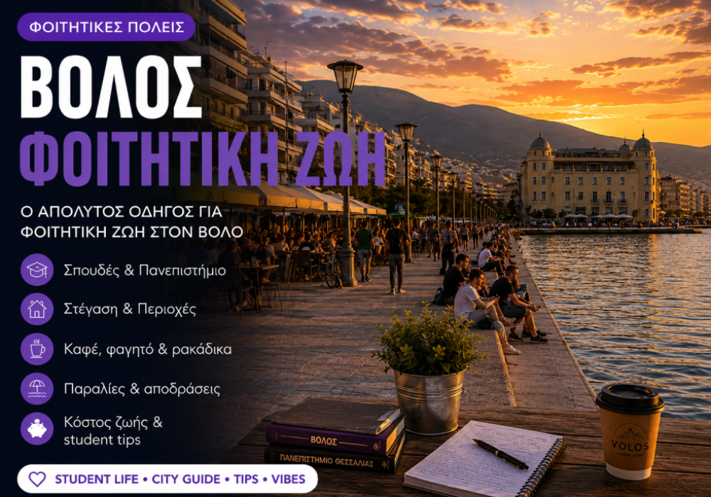 Φοιτητική Ζωή στον Βόλο | Σπουδές, Ενοίκια, Έξοδος & Student Guide 2026