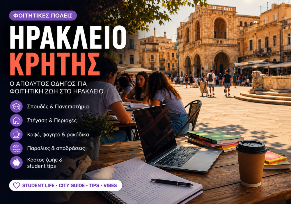 Φοιτητική Ζωή στο Ηράκλειο Κρήτης | Οδηγός για Σπουδές, Στέγη & Student Tips